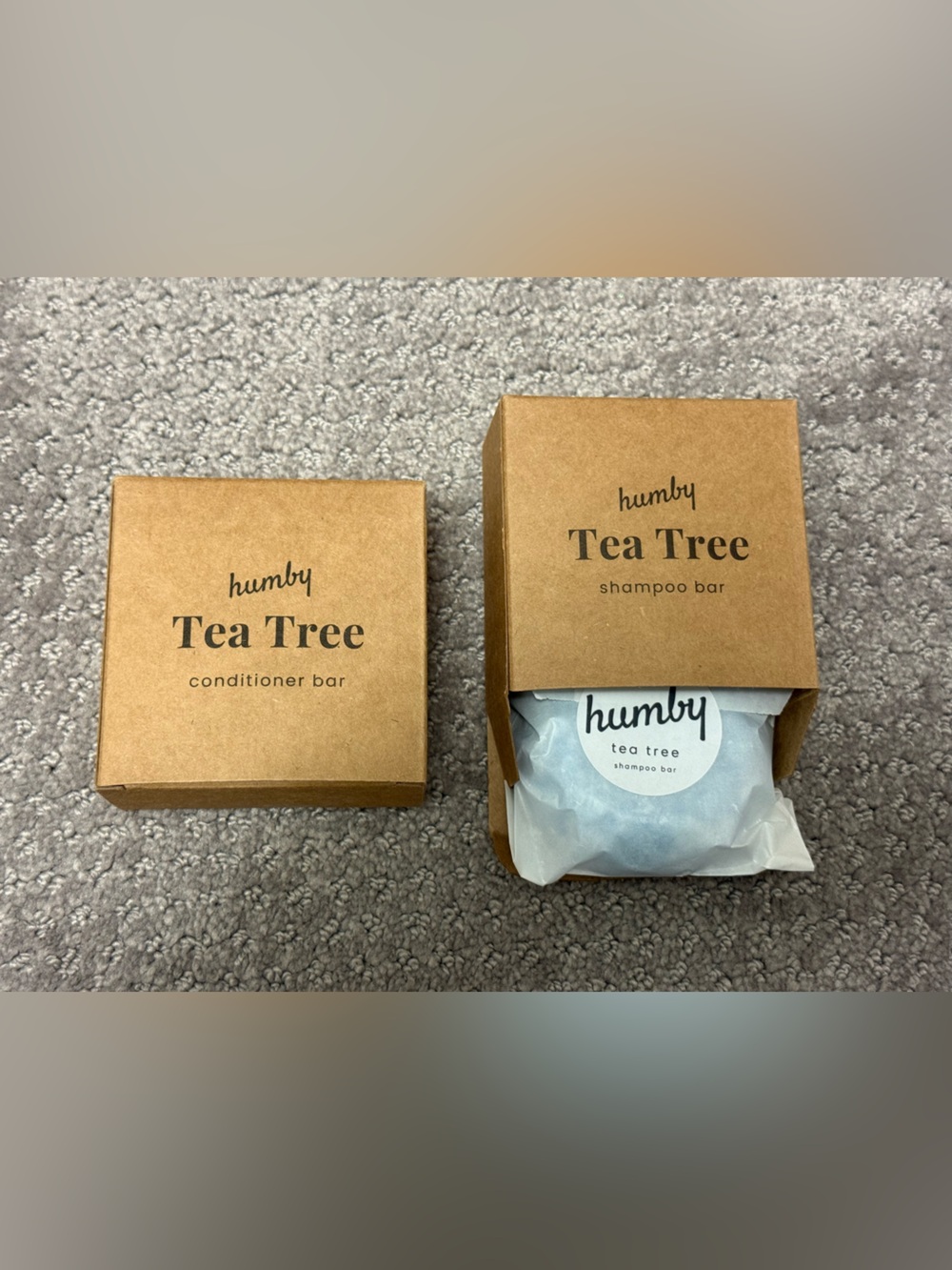 NEW Humby Tea Tree Shampoo & Conditioner Bar Set